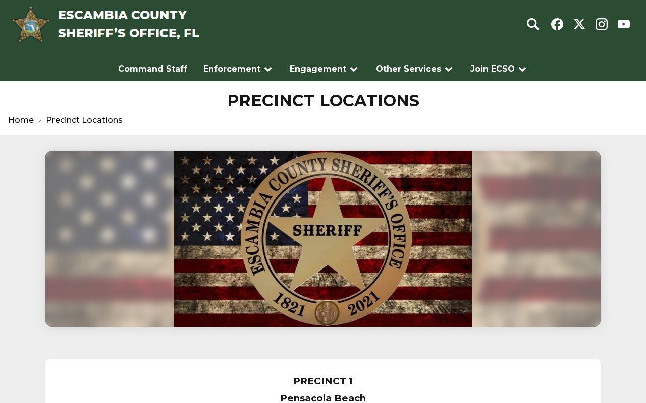 Escambia County Sheriff's Office Precinct 6 Century arrest-service page